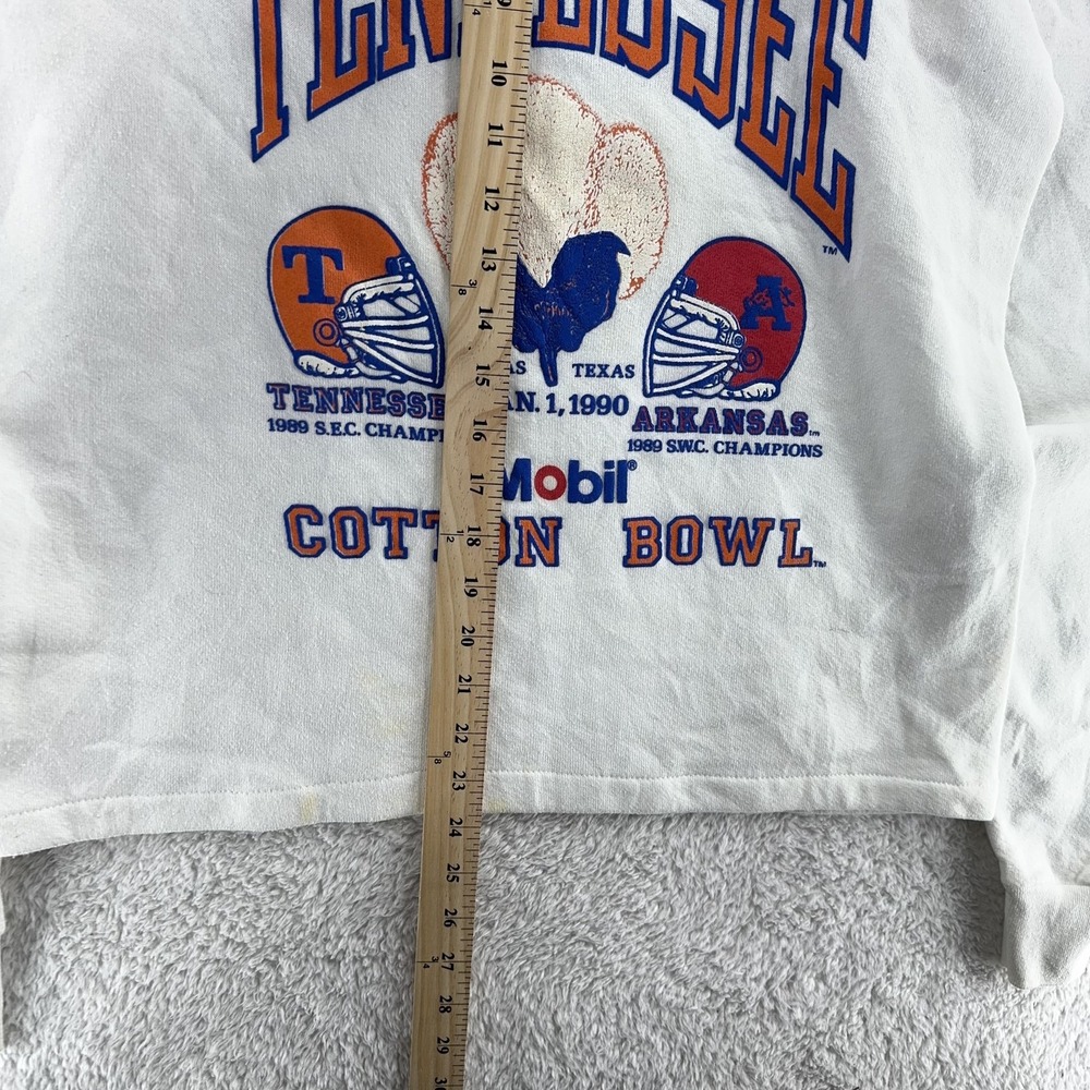 Vintage Tennessee Volunteers Sweater BOXY Small‎ NCAA Football Cotton Bowl 90s - Picture 7 of 9
